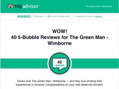Wow!  We're getting great reviews on Trip Advisor 